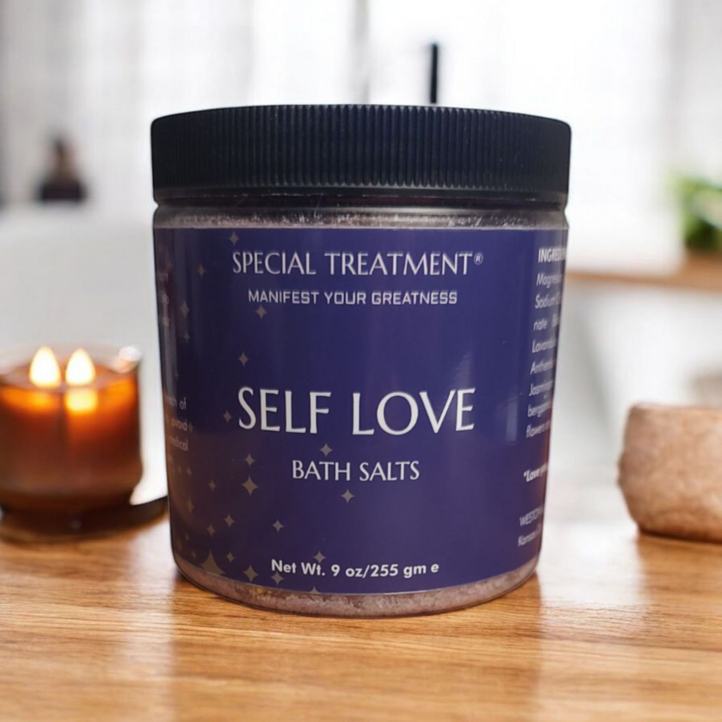Self Love Bath Salts – Self Love, Acceptance, and Spiritual Alignment – 9 oz