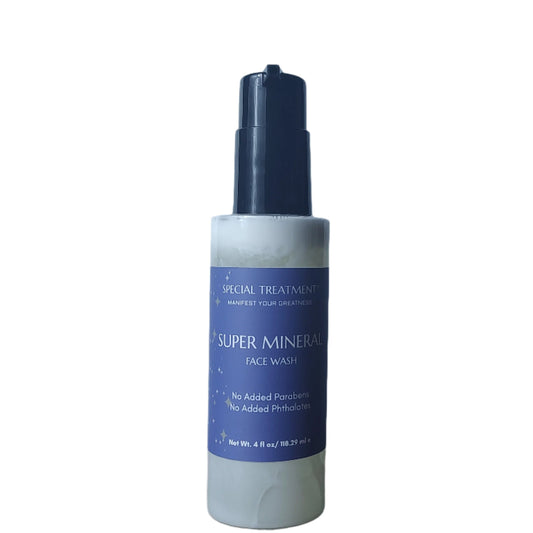 Super Mineral Face Wash – Irish Sea Moss & Rice Bran Oil – 4 fl oz