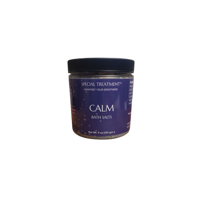 Calm Bath Salts – Relaxation and Emotional Balance – 9 oz