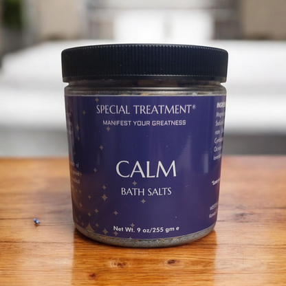 Calm Bath Salts – Relaxation and Emotional Balance – 9 oz