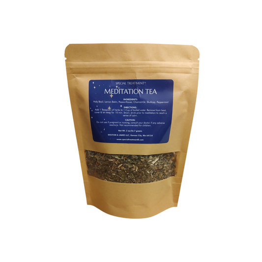 Meditation Tea – Loose Leaf Herbal Blend for Calm & Focus – 2 oz
