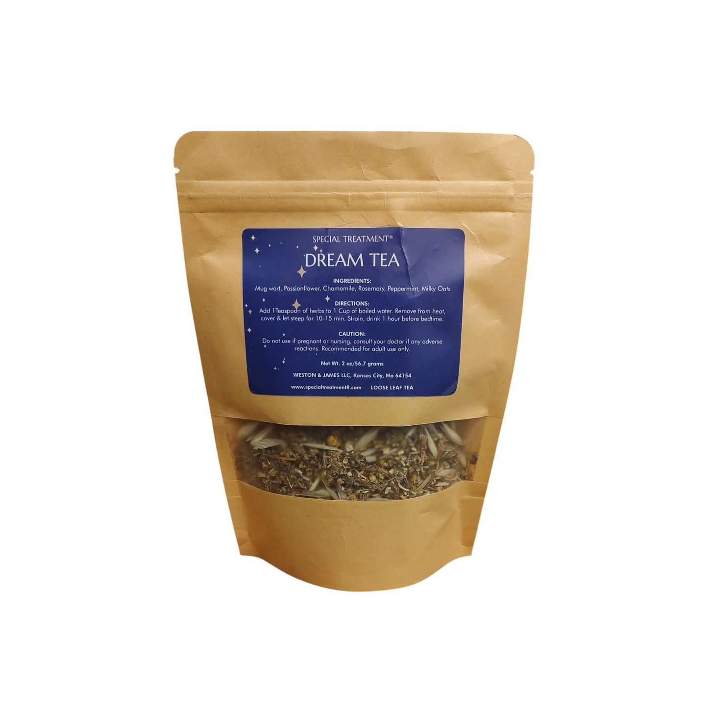 Dream Tea – Loose Leaf Herbal Blend for Dream Work– 2 oz